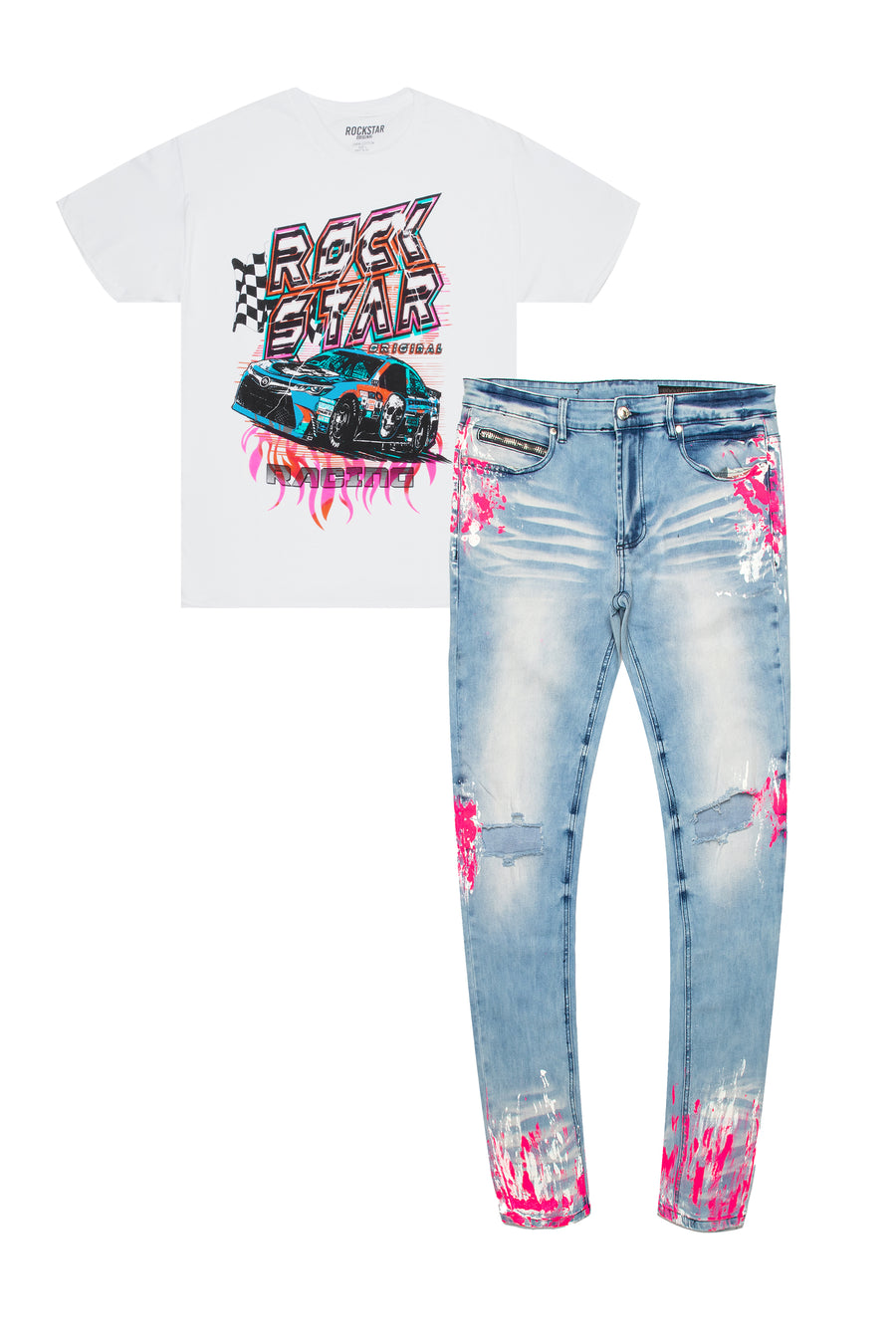 CLAYDON T-SHIRT \u0026 ZAYDEN PAINTER JEANS BUNDLE – Rockstar Original